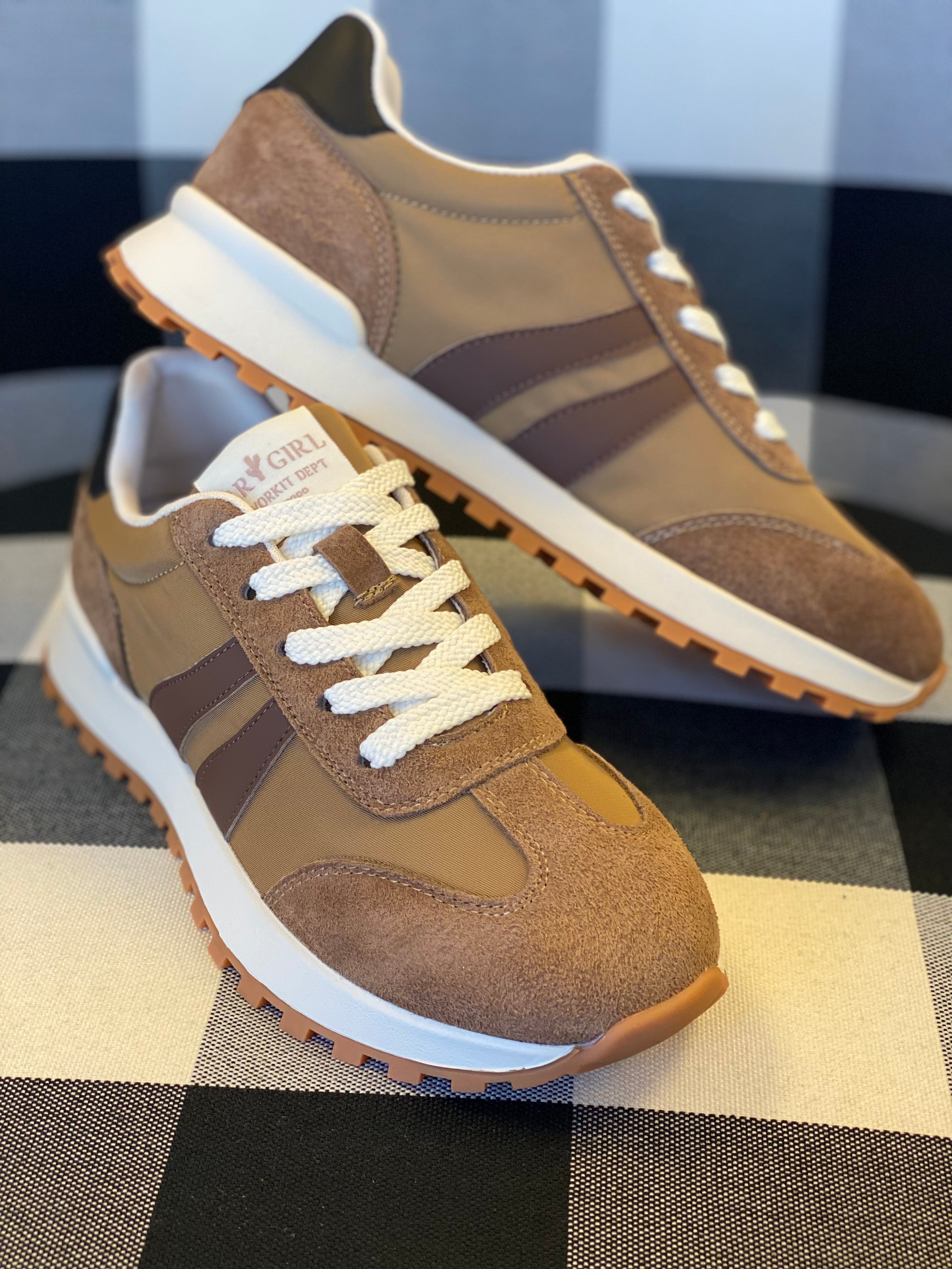 Brown and Black Sneakers