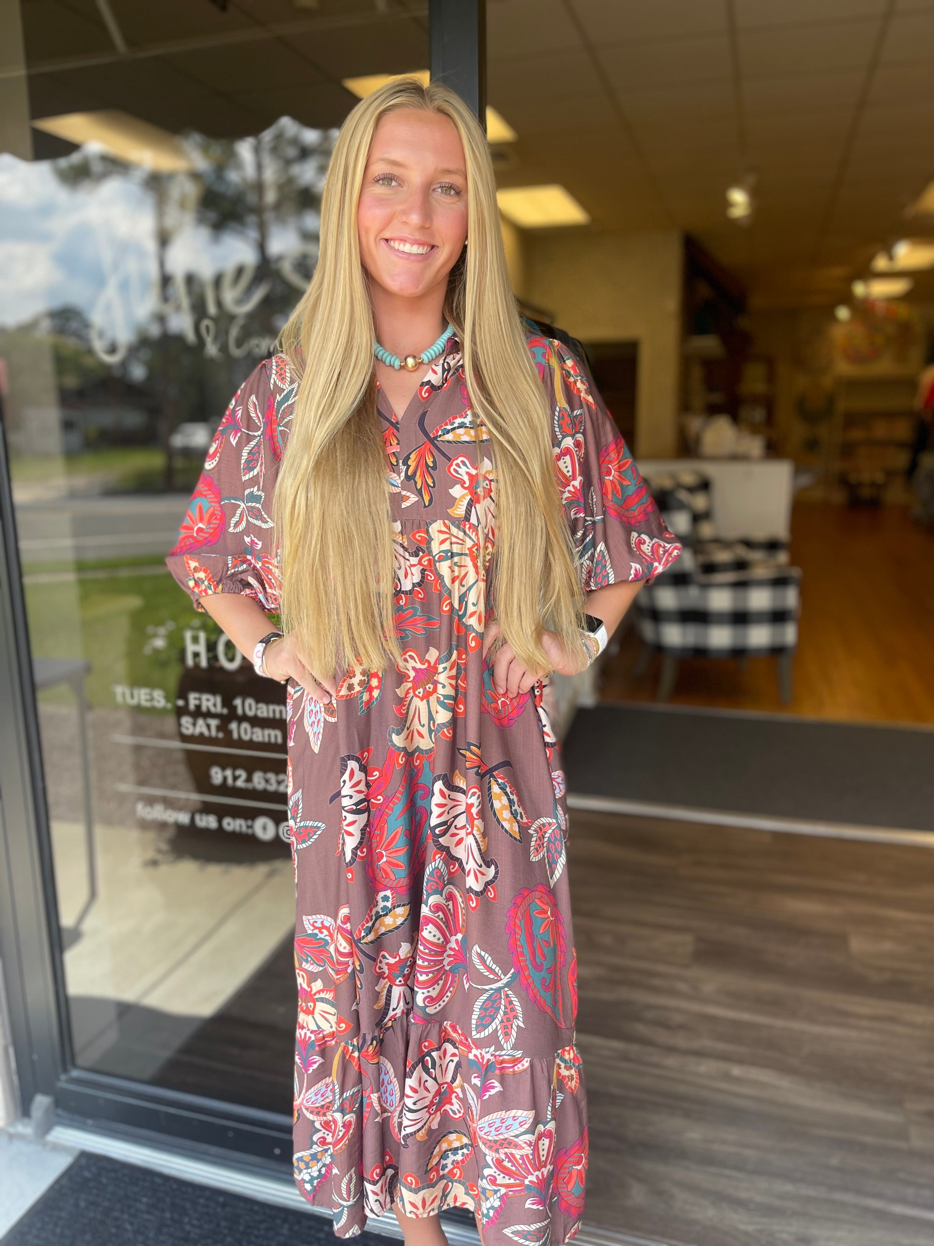 I Pick You Dress - Brown