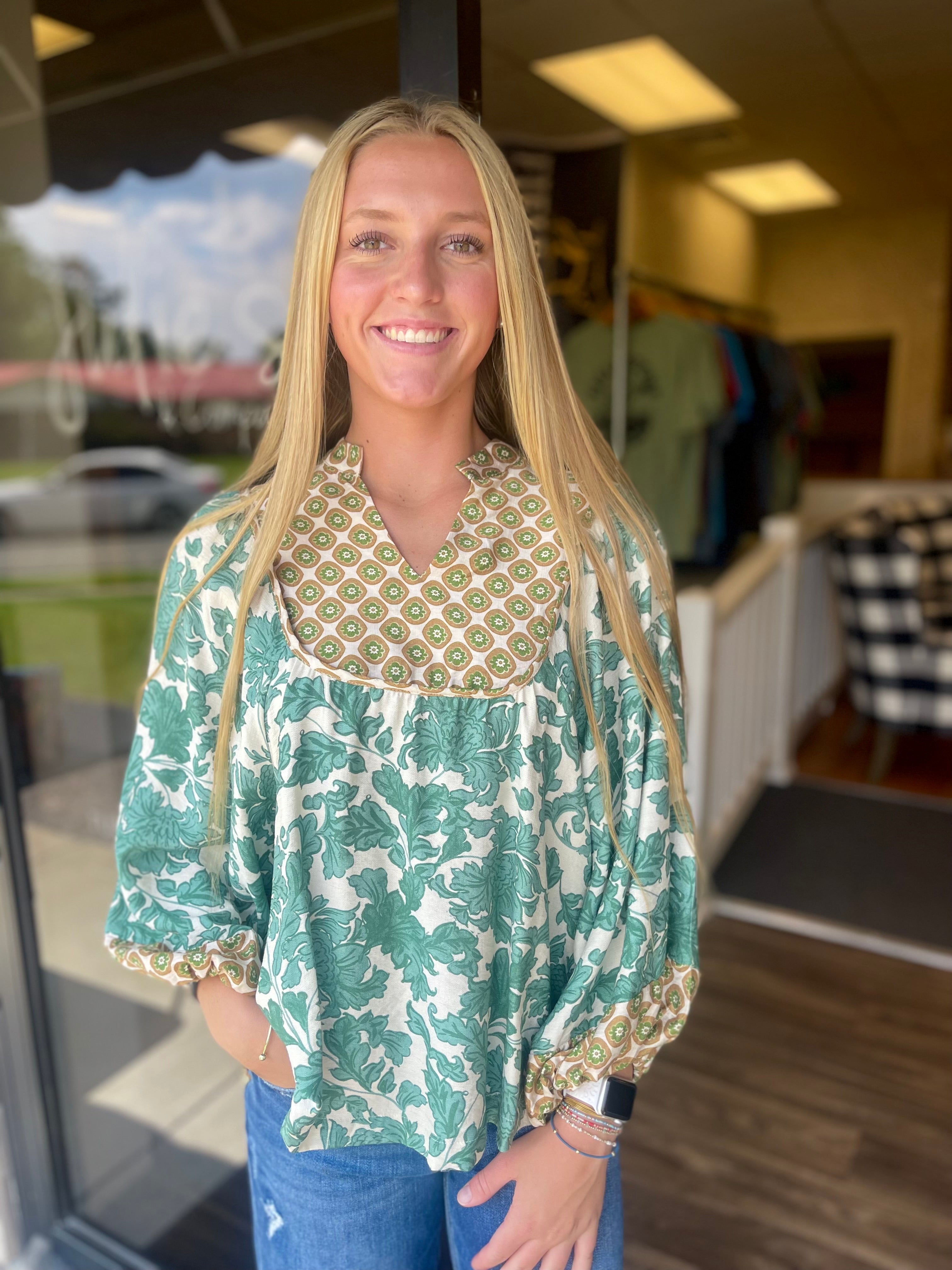 Golden Hour Top- Green