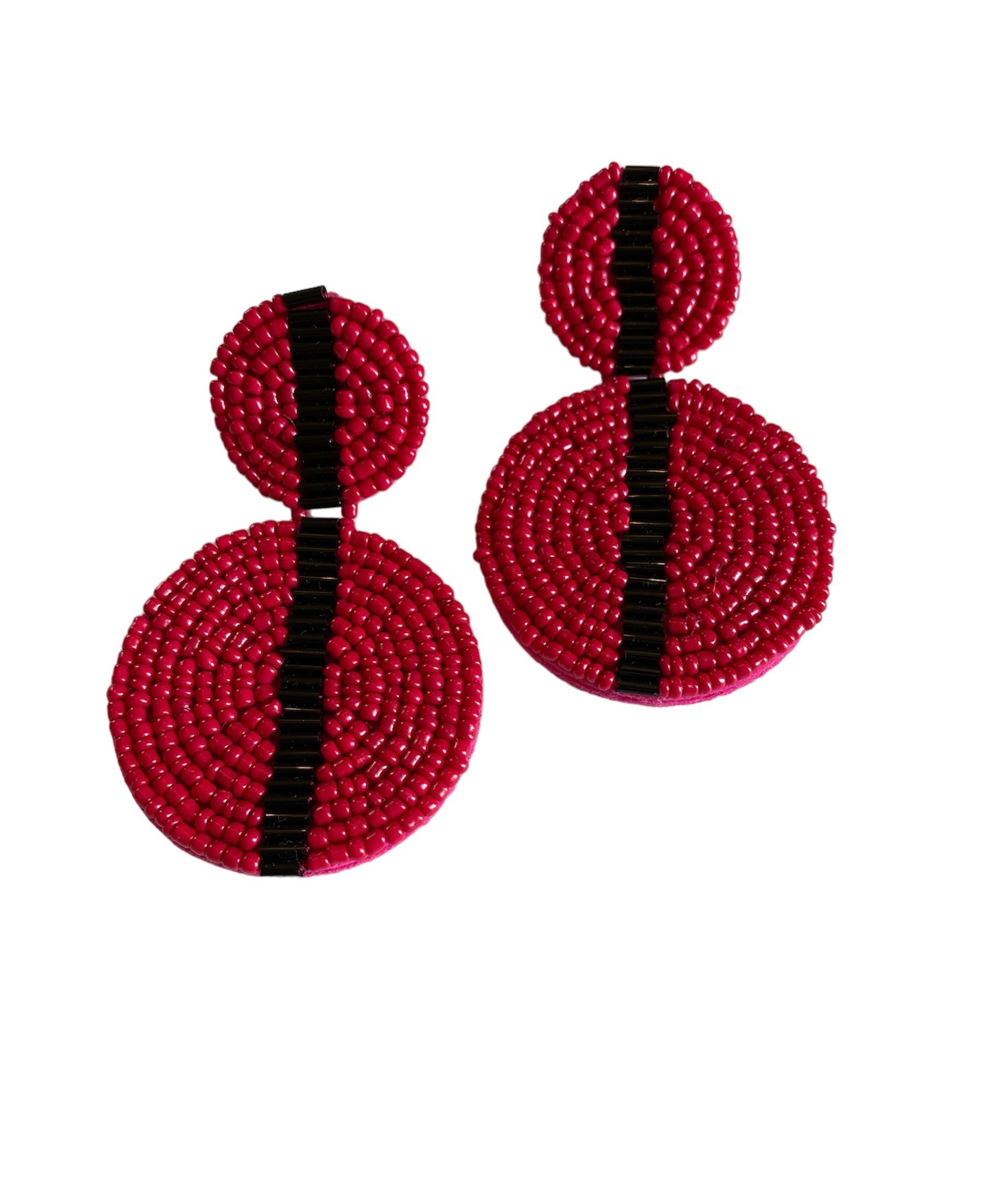 Michelle McDowell Red/Black Colleen Earrings