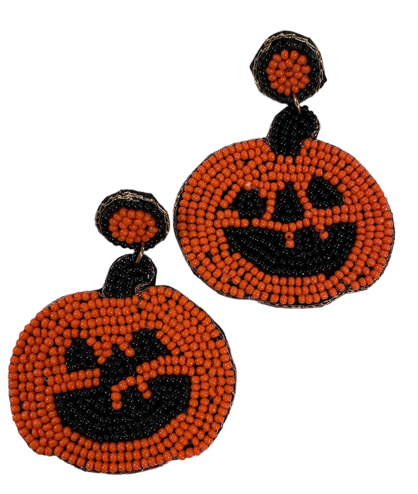 Pumpkin Beads Earrings